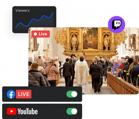 Stream sermons within minutes